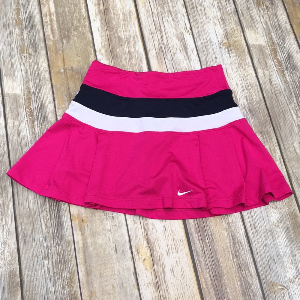 Nike Pink and Black Women's Skirt